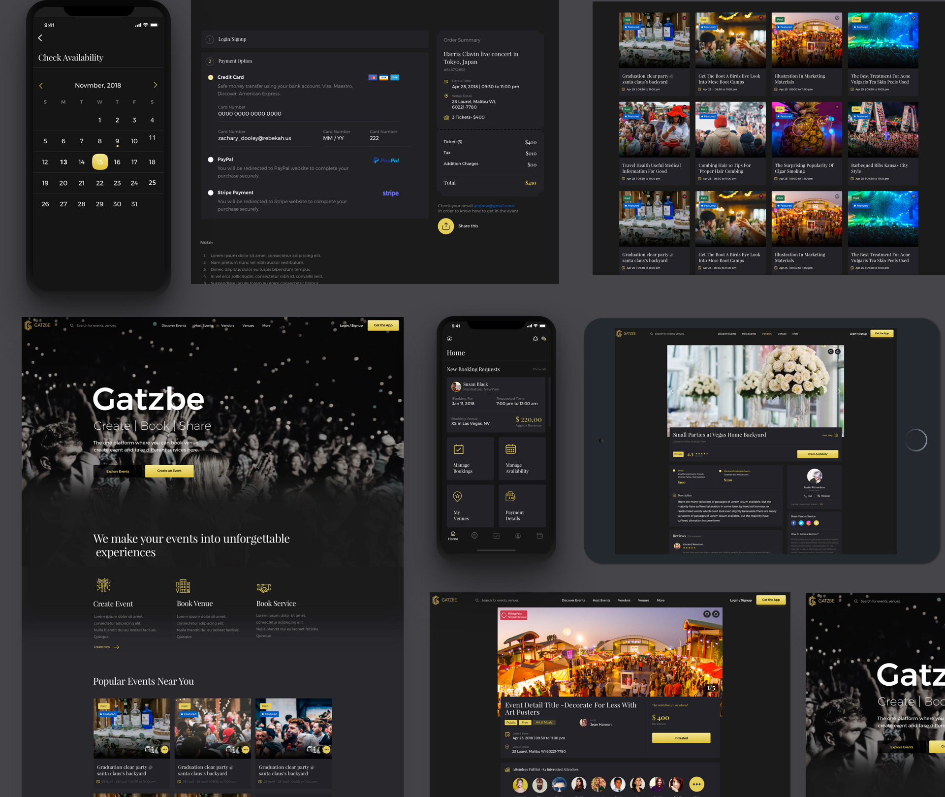 Gatzbe the event planner app
