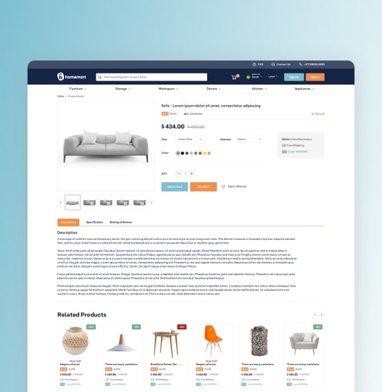 Case Study - Discover Unique Home Furniture and Decor at HomzMart